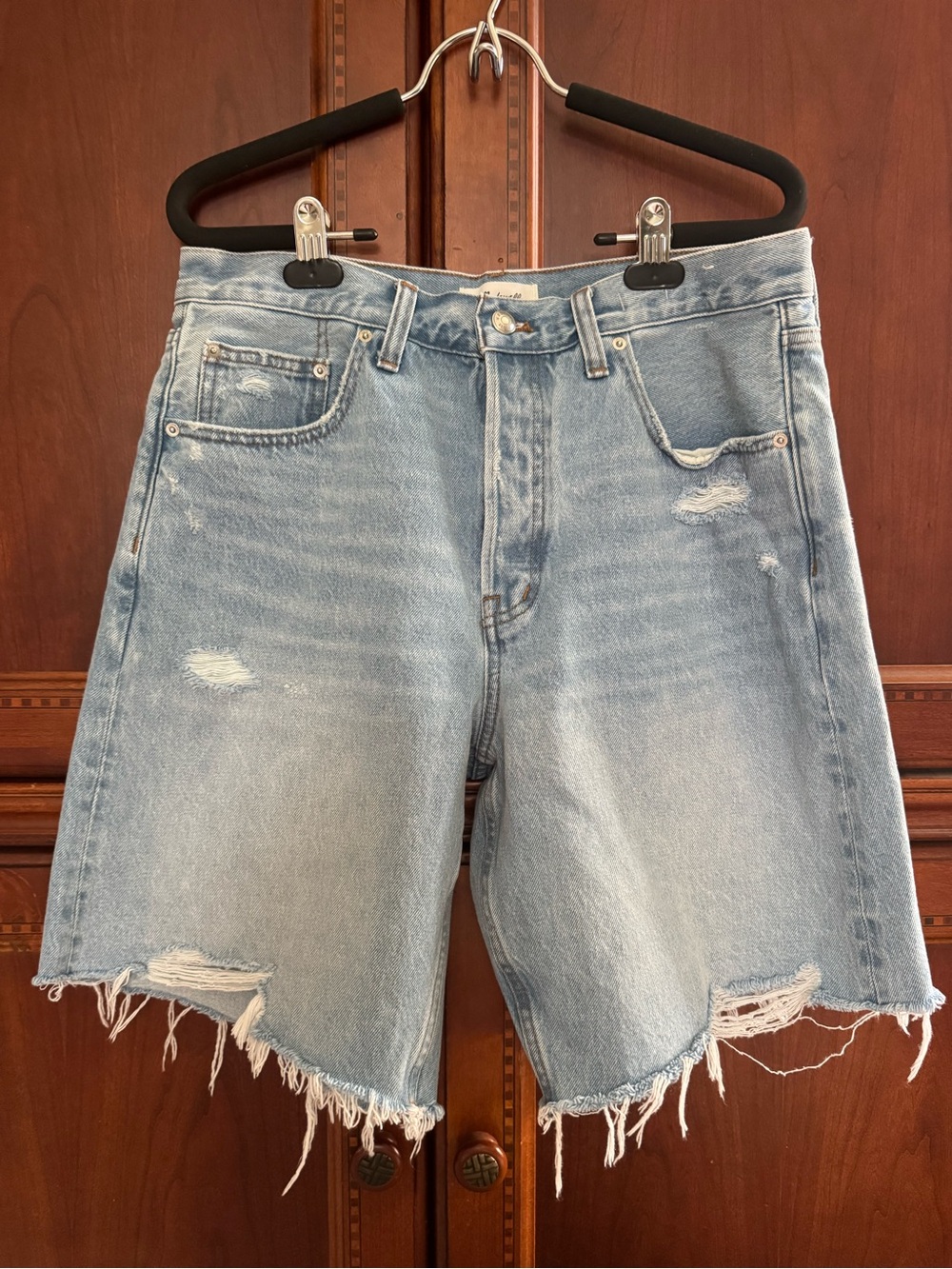 Madewell  “The Essex” long Bermuda Denim short Jort size 29/8